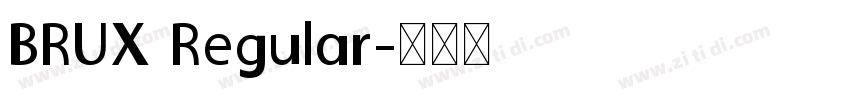 BRUX Regular字体转换